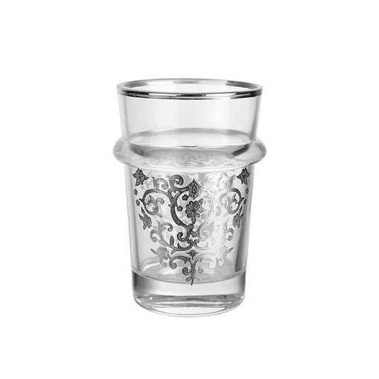 Verres à thé marocains (Beldi Argent)