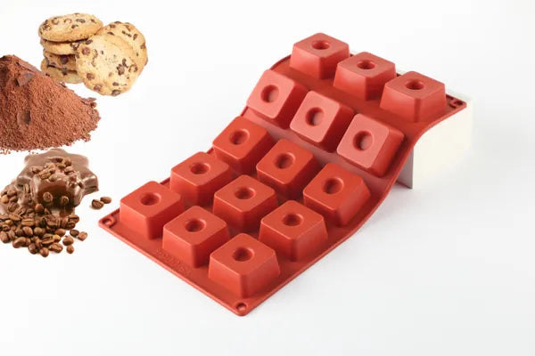 Flexibake - Carré avec trou - 15 formes
