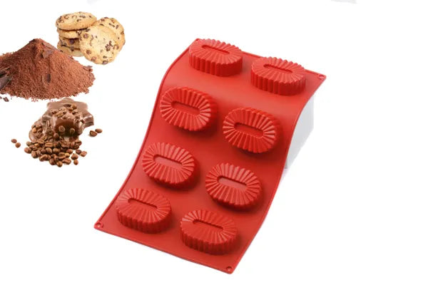 Flexibake - Ovale dentelé - 8 formes