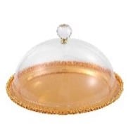 Plateau à gâteaux avec clochet or