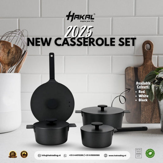 Batterie de Cuisine Noire – 11 Pièces Élégantes & Fonctionnelles