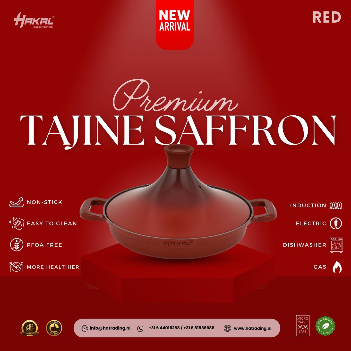 Tajine Premium Rouge Saffron
