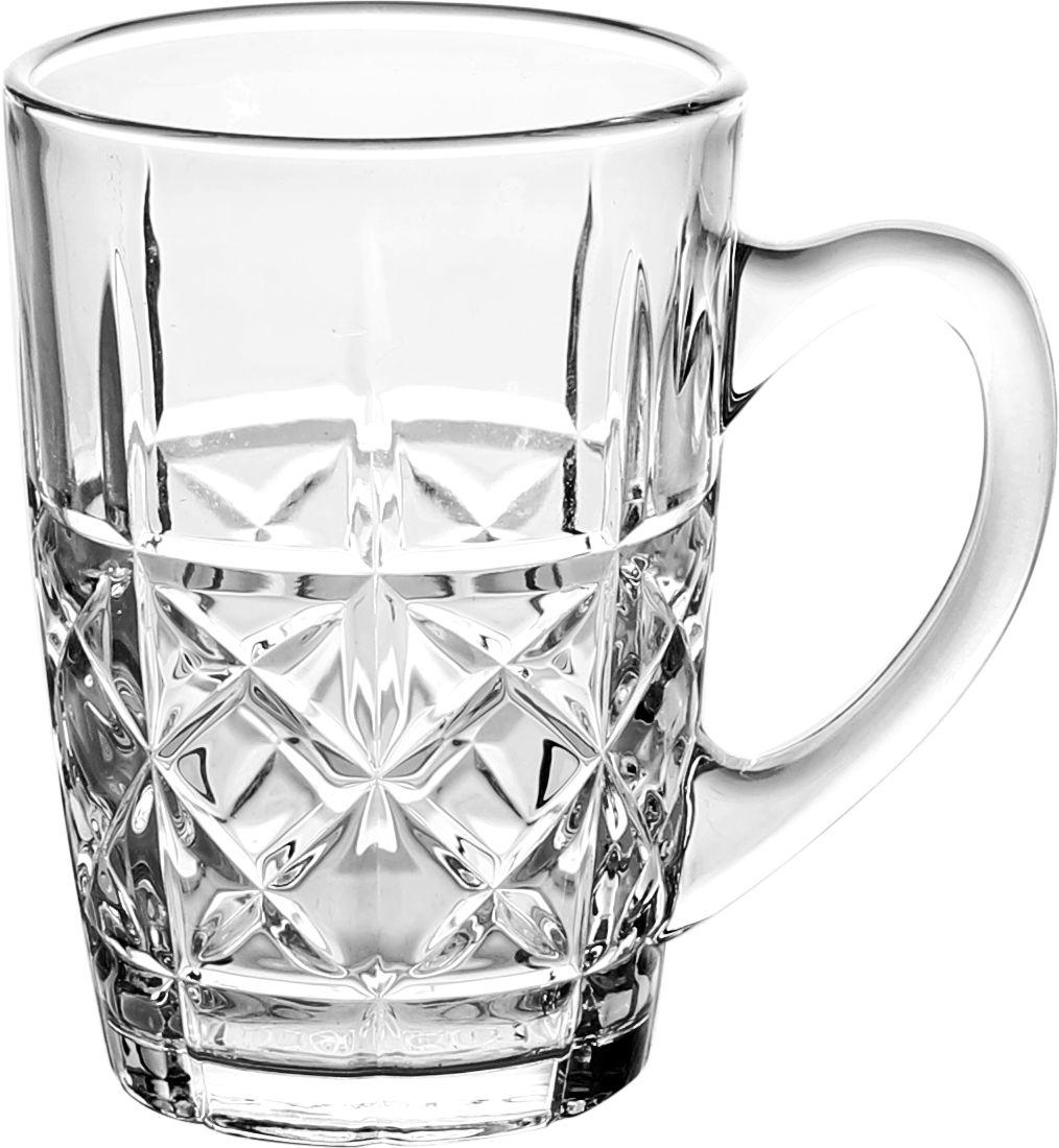 Tasses en verre cristal avec poignée