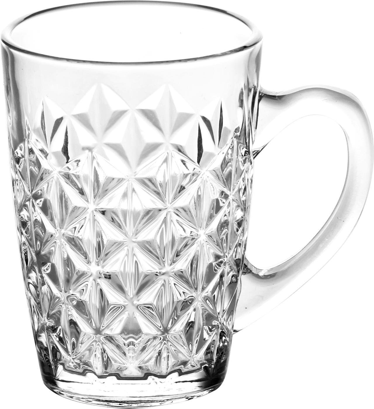Verre cristal losanges avec poignée