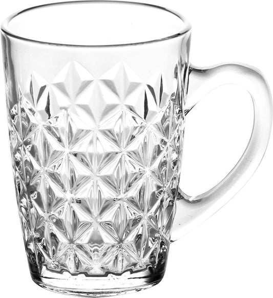 Verre cristal losanges avec poignée