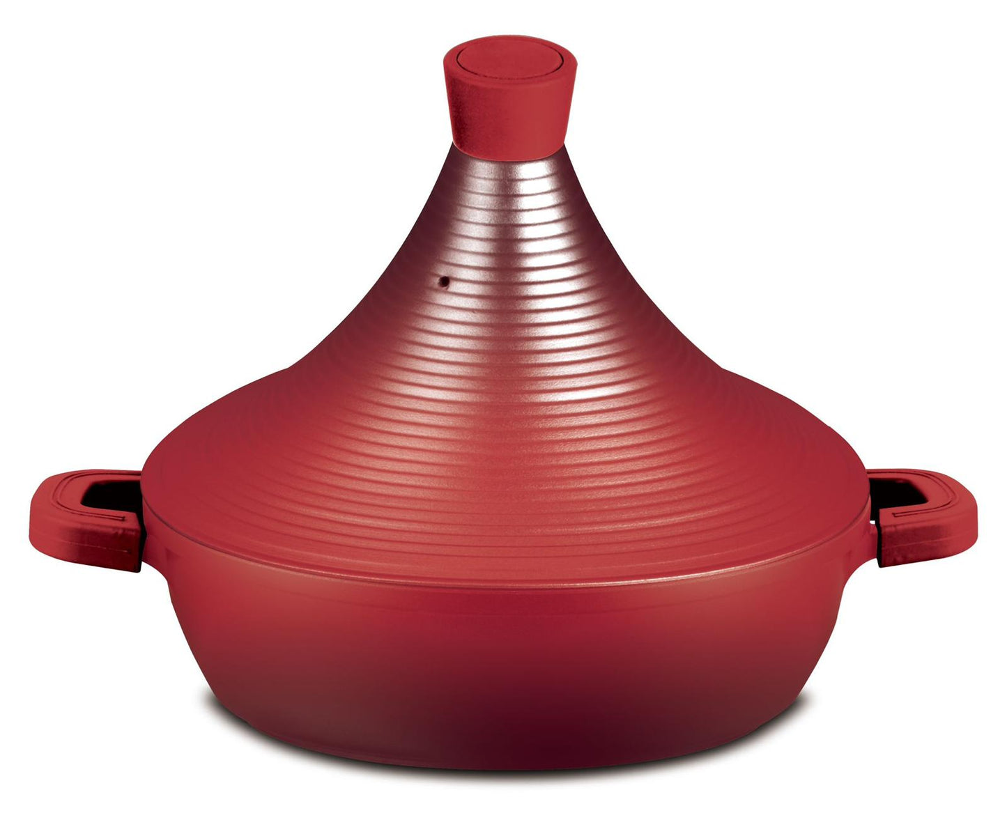 Tajine rouge Marocain en fonte d'aluminium