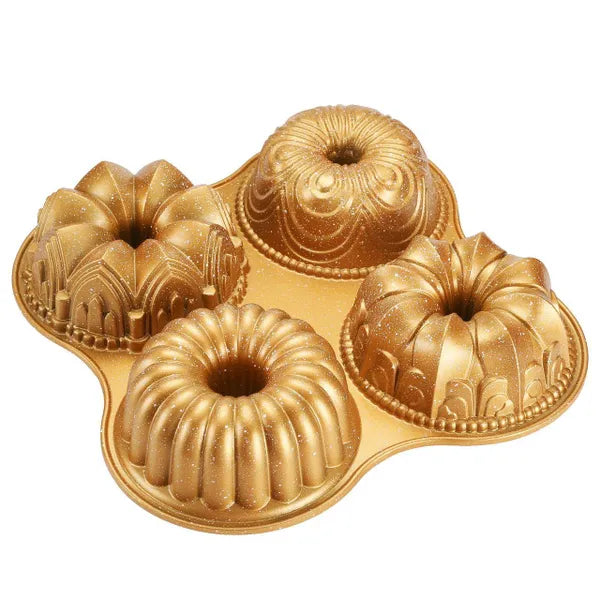 Moule à Gâteau Quatuor Doré