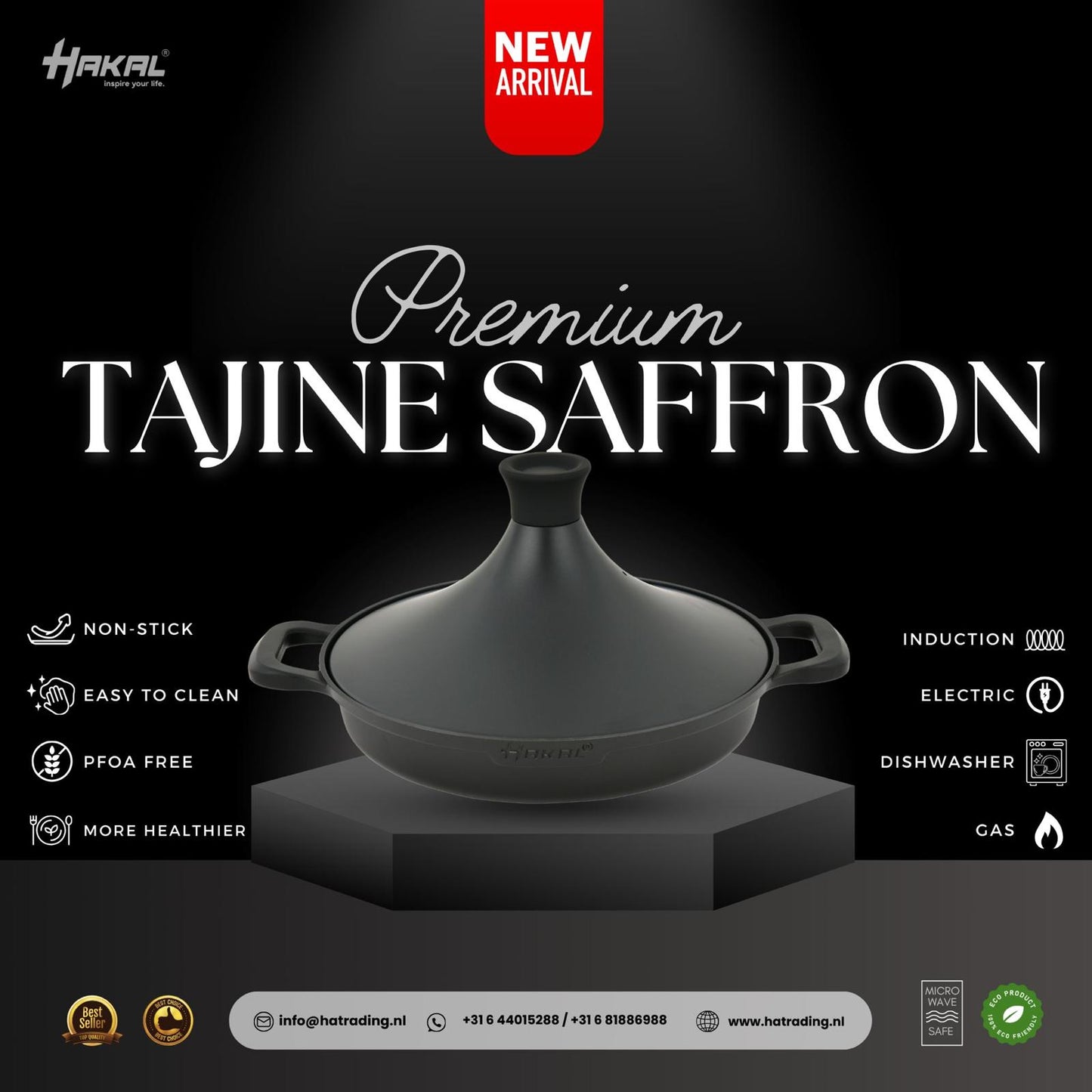 Tajine Premium Noir Saffron